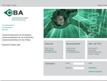 Tablet Screenshot of cba.ch